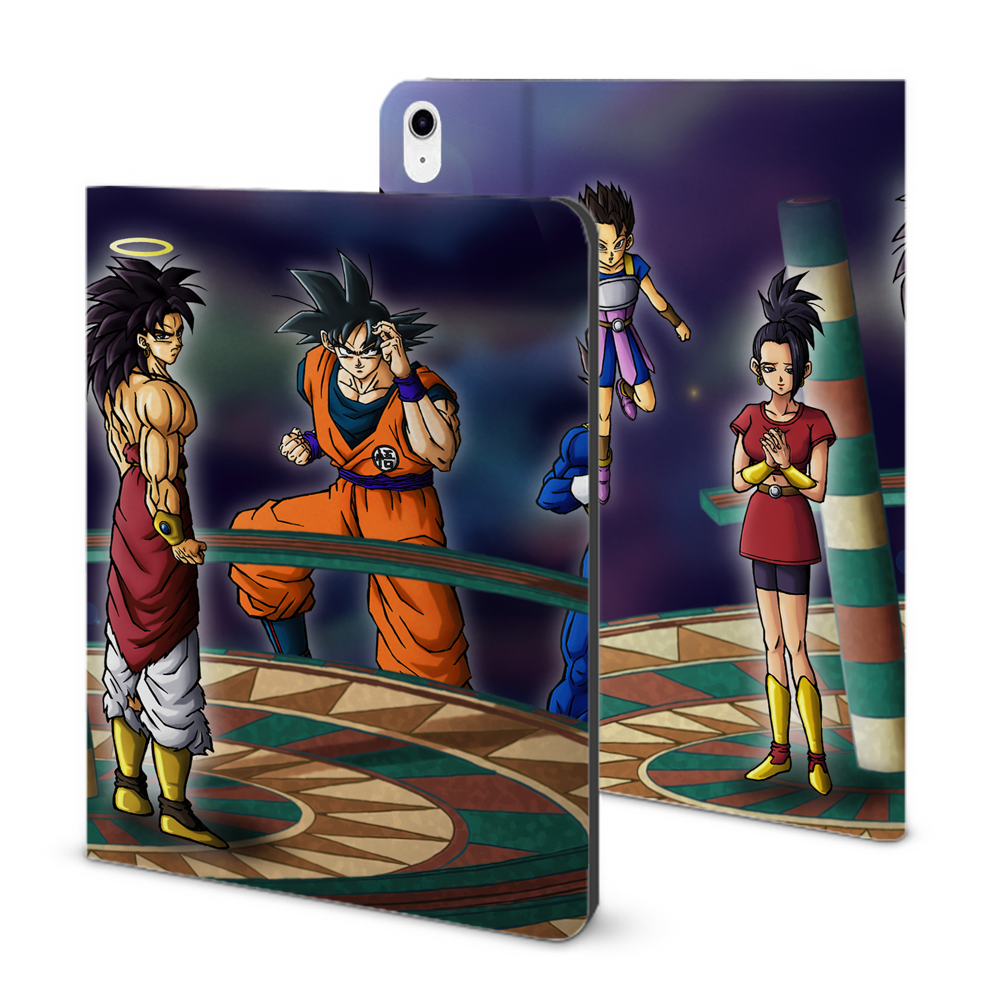 （画像用） ドラゴンボール DRAGON BALL IPad ケース ブック型 PUレザー TPU 耐衝撃 軽量 薄型 ペン収納なし 全面保護 IPad 各モデル対応
